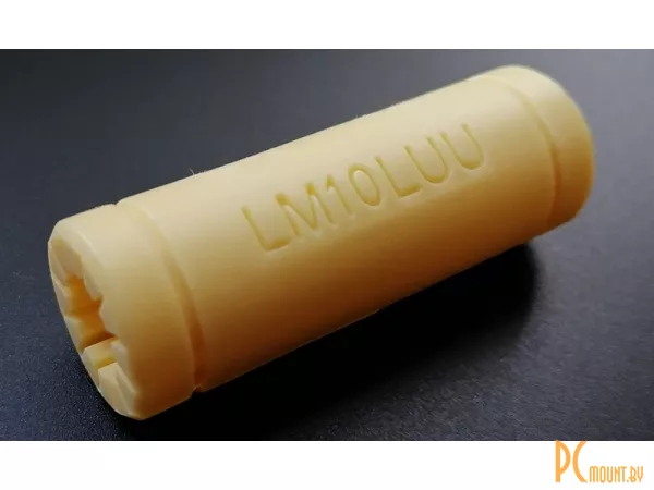 Линейный подшипник скольжения LM10LUU (10x19x55), износостойкий пластик